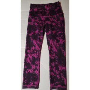 Lululemon Wunder Under Crop Roll Down Leggings Sz 2-4 Breezie Regal Plum Purple
